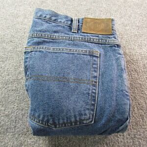 Guide Gear Jean Women 18 Blue Denim Flannel Lined Classic Fit Straight Leg Pants